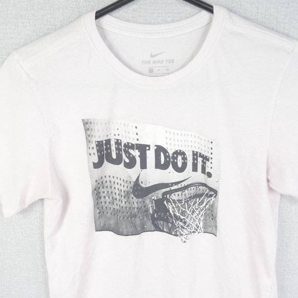 Nike Tee T-Shirt Womens Small White Short Sleeve Crew Neck Logo Dri Fit Athletic - Picture 2 of 10